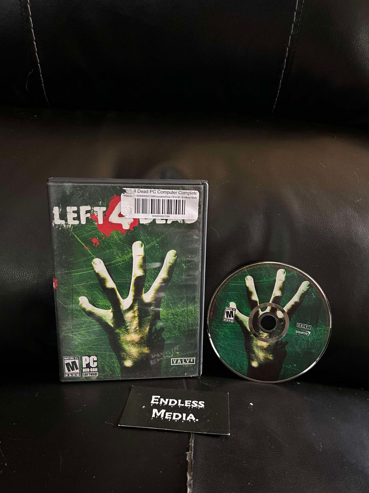 Left 4 Dead PC PC Games Item and Box Video Game