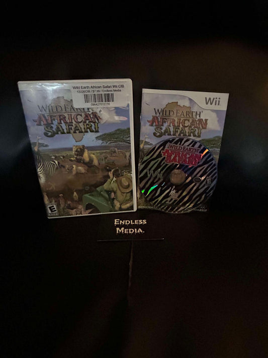 Wild Earth African Safari Nintendo Wii CIB Video Game