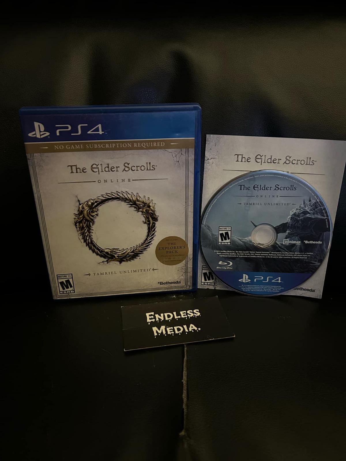 Elder Scrolls Online: Tamriel Unlimited Sony Playstation 4 CIB Video Game