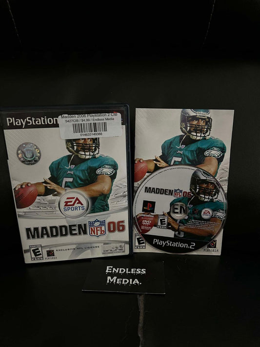 Madden 2006 Sony Playstation 2 CIB Video Game