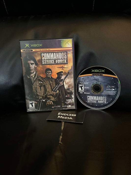 Commandos Strike Force Microsoft Xbox Item and Box Video Game