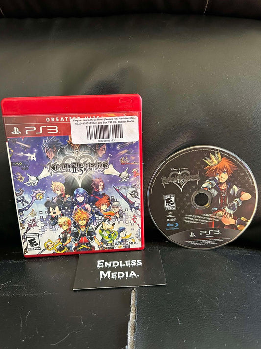 Kingdom Hearts HD 2.5 Remix [Greatest Hits] Sony Playstation 3 Item and Box Video Game