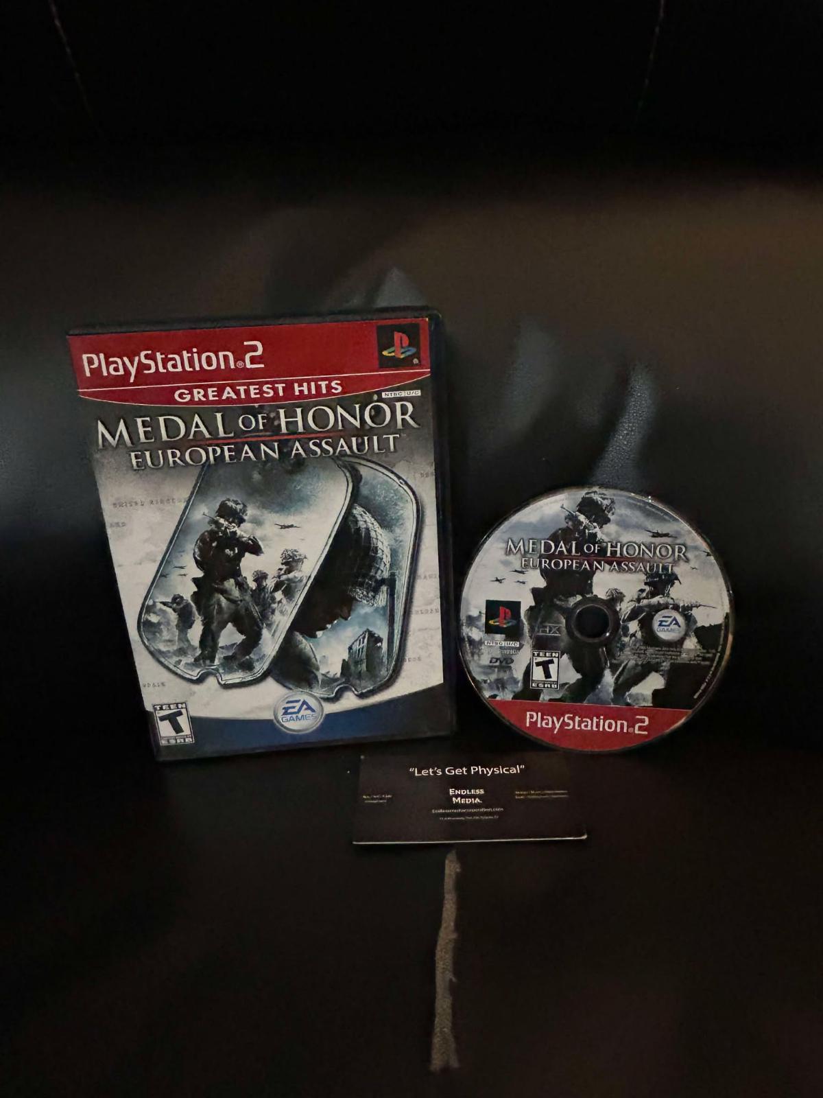 Medal of Honor European Assault [Greatest Hits] Sony Playstation 2 Item and Box Video Game