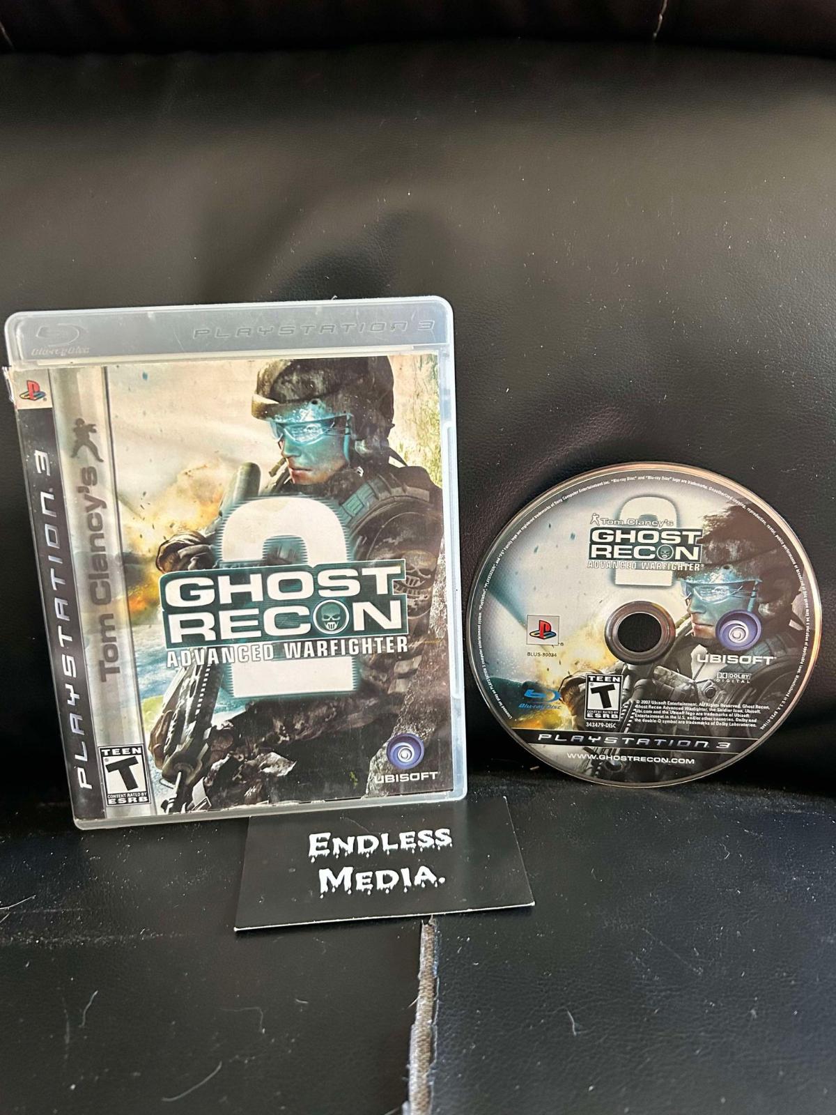 Ghost Recon Advanced Warfighter 2 Sony Playstation 3 Item and Box Video Game