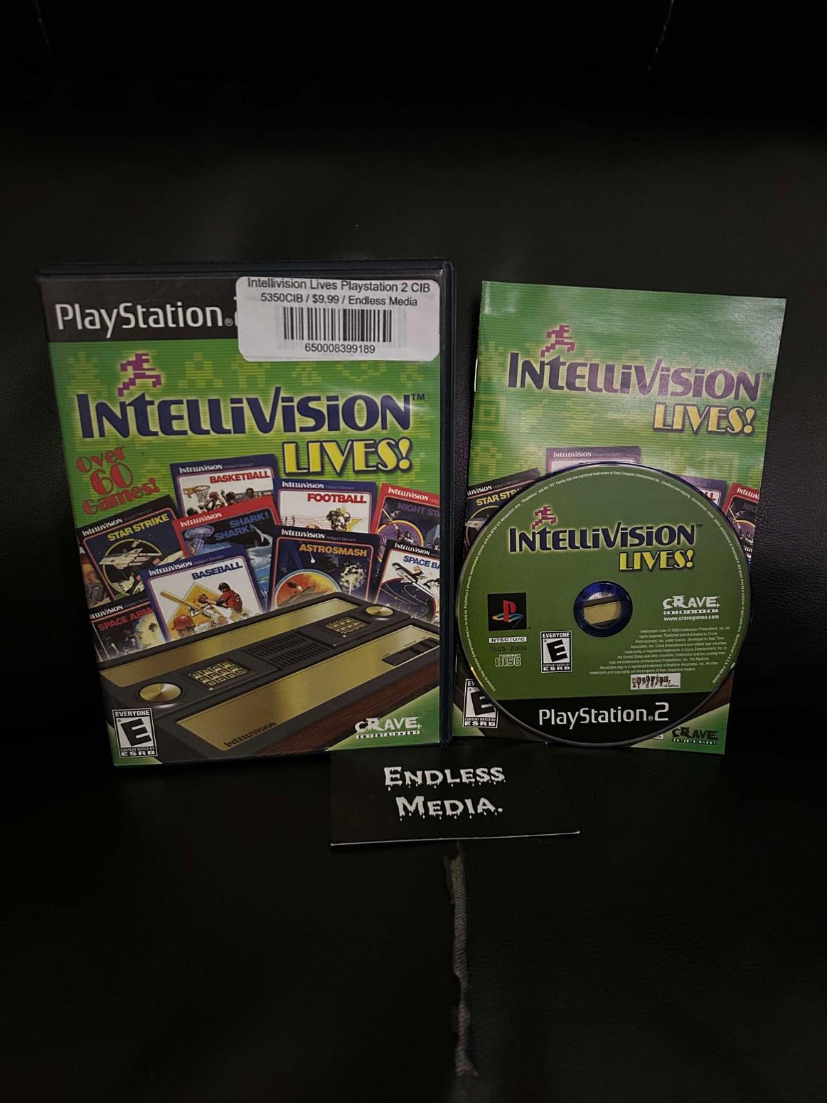 Intellivision Lives Sony Playstation 2 CIB Video Game