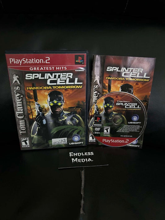 Splinter Cell Pandora Tomorrow [Greatest Hits] Sony Playstation 2 CIB Video Game