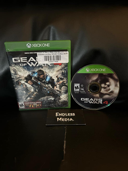 Gears of War 4 Microsoft Xbox One Item and Box Video Game