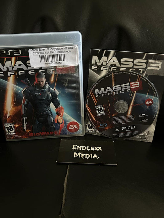 Mass Effect 3 Sony Playstation 3 CIB Video Game