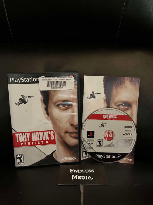 Tony Hawk Project 8 Sony Playstation 2 CIB Video Game