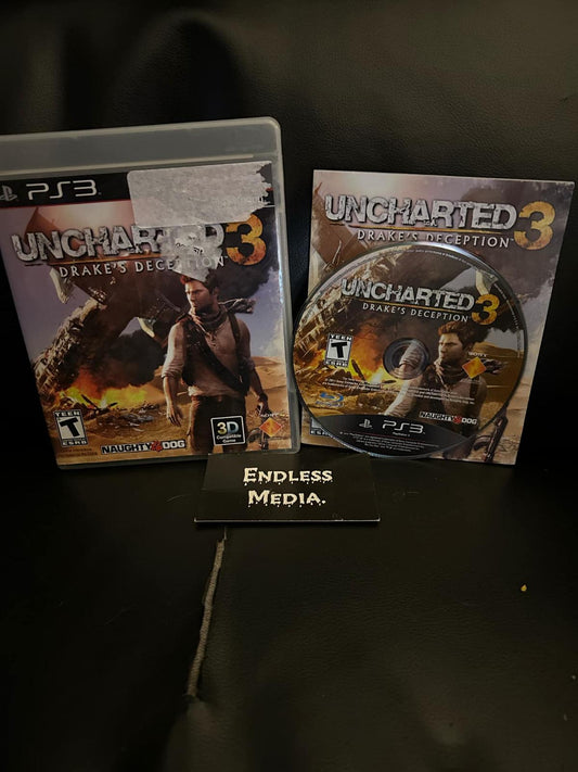 Uncharted 3: Drake's Deception Sony Playstation 3 CIB Video Game