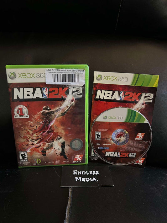 NBA 2K12 Microsoft Xbox 360 CIB Video Game