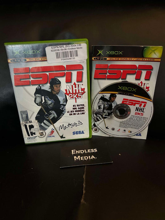 ESPN NHL 2K5 Microsoft Xbox CIB Video Game