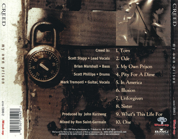 Creed (3) : My Own Prison (CD, Album)