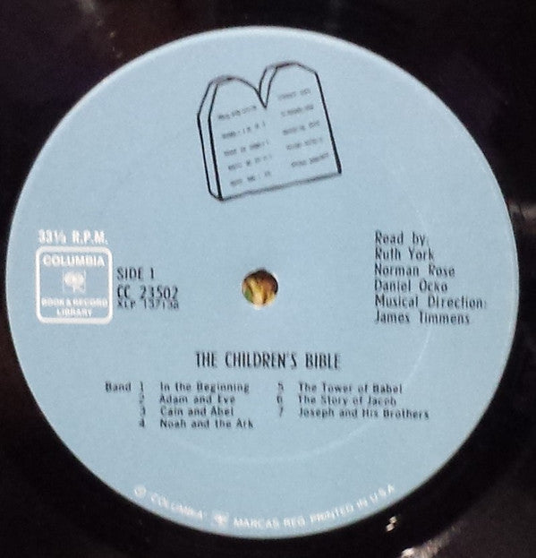 Ruth Yorke, Norman Rose, Dan Ocko : The Children's Bible (LP, Album, Pit)