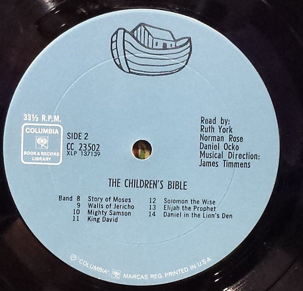 Ruth Yorke, Norman Rose, Dan Ocko : The Children's Bible (LP, Album, Pit)