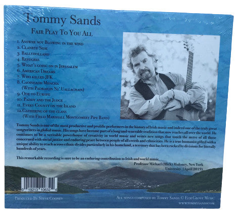 Tommy Sands (2) : Fair Play To You All (CD)