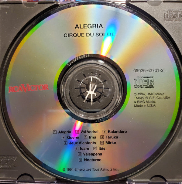 Cirque Du Soleil : Alegría (CD, Album, RE)