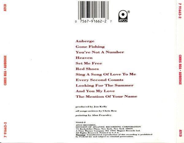 Chris Rea : Auberge (CD, Album)