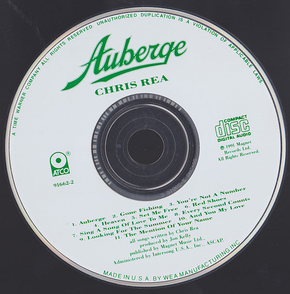 Chris Rea : Auberge (CD, Album)