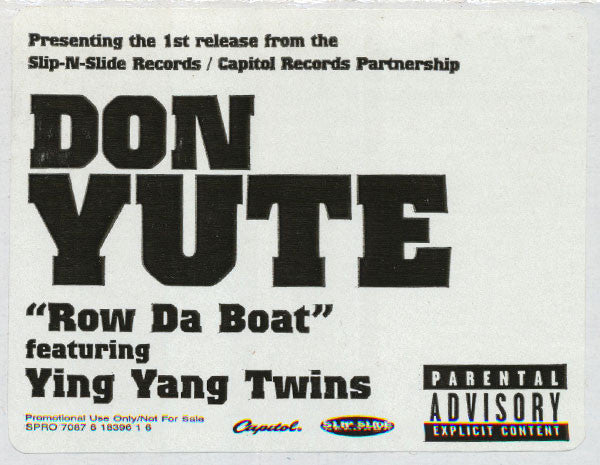 Don Yute - Row Da Boat (12") (VG+) - Endless Media