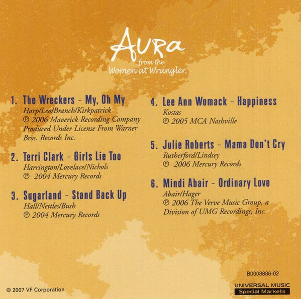 Various : Aura From The Women At Wrangler - The Sound Of A Perfect Fit (CD, Comp)