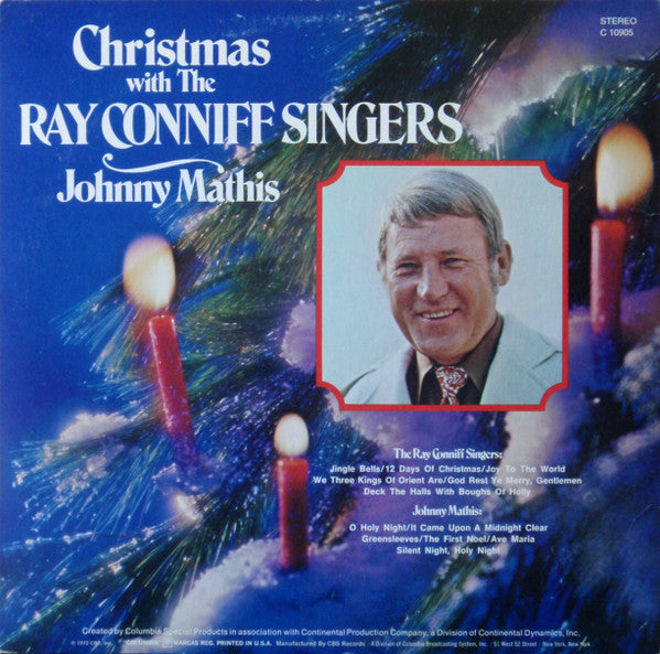 Johnny Mathis -- Ray Conniff And The Singers : Christmas With Johnny Mathis And The Ray Conniff Singers / Christmas With The Ray Conniff Singers And Johnny Mathis (LP, Comp)