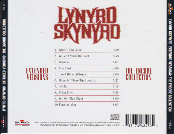 Lynyrd Skynyrd : Extended Versions: The Encore Collection (CD, Comp)