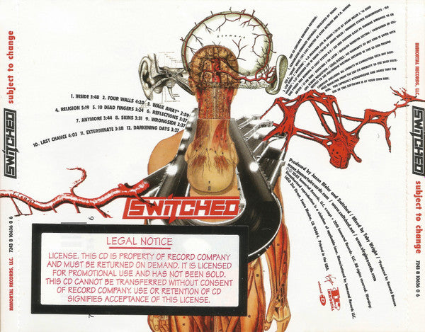 Switched : Subject To Change (CD, Album, Enh, Promo)