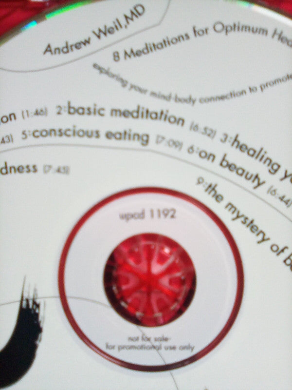 Andrew Weil, The Arcangelos Chamber Ensemble : 8 Meditations For Optimal Health (CD, Album, Promo)