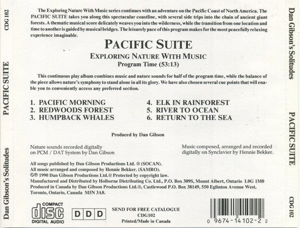 Dan Gibson : Pacific Suite (CD, Album)