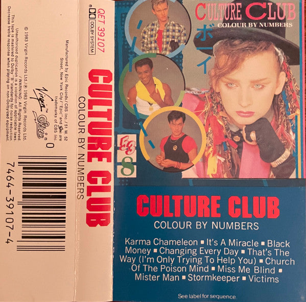 Culture Club : Colour By Numbers (Cass, Album, Dol)
