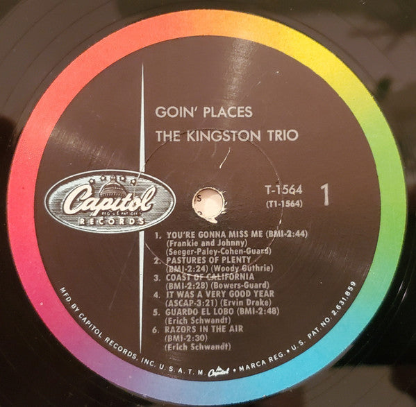 Kingston Trio : Goin' Places (LP, Album, Mono, Scr)