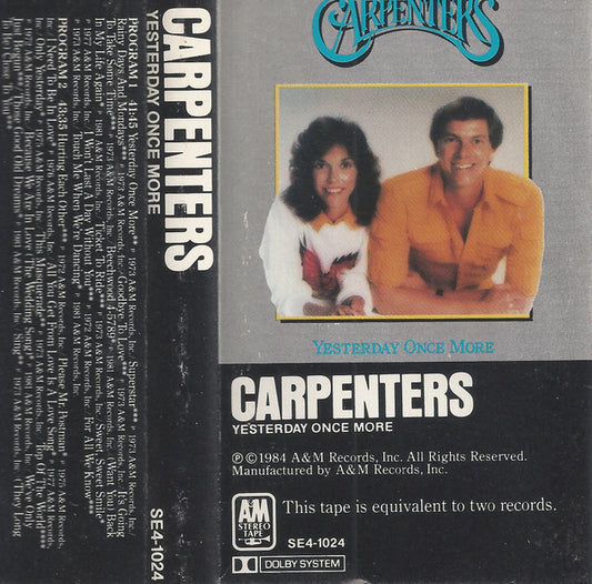 Carpenters : Yesterday Once More (Cass, Comp, Dol)