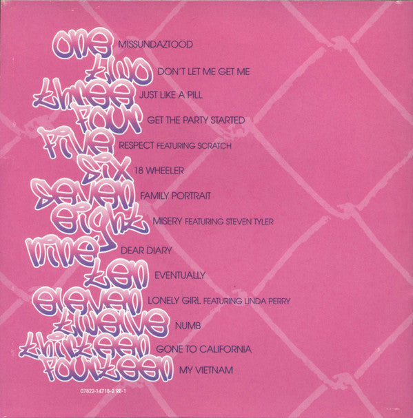 P!nk : M!ssundaztood (CD, Album, RE, Son)