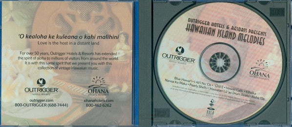 Various : Outrigger Hotels & Resorts Presents Hawaiian Island Melodies (CD, Comp, RM)