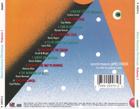 Various : Giant Country Christmas Volume 1 (CD, Album)
