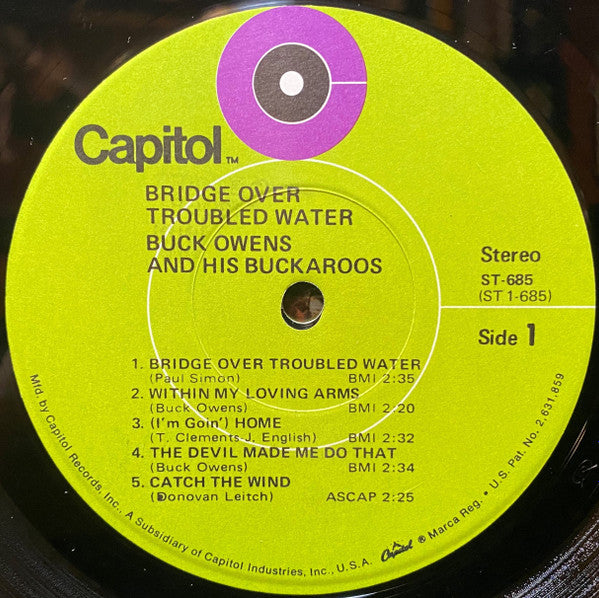 Buck Owens And His Buckaroos : Bridge Over Troubled Water (LP, Album, Los)