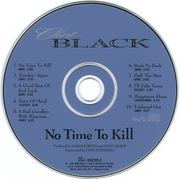 Clint Black : No Time To Kill (CD, Album)