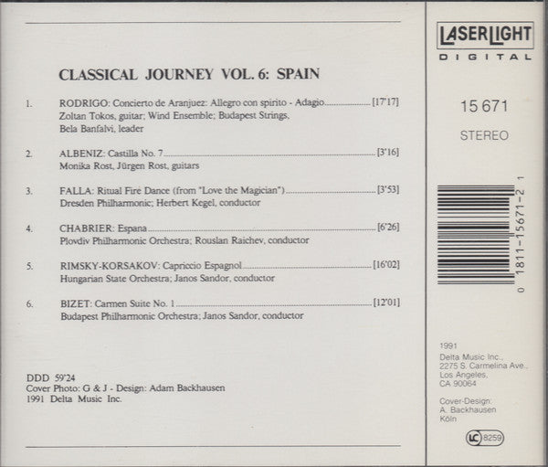 Various : Classical Journey Vol. 6: Spain (CD, Comp)