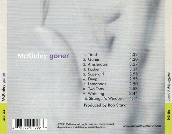 McKinley : Goner (CD, Album)