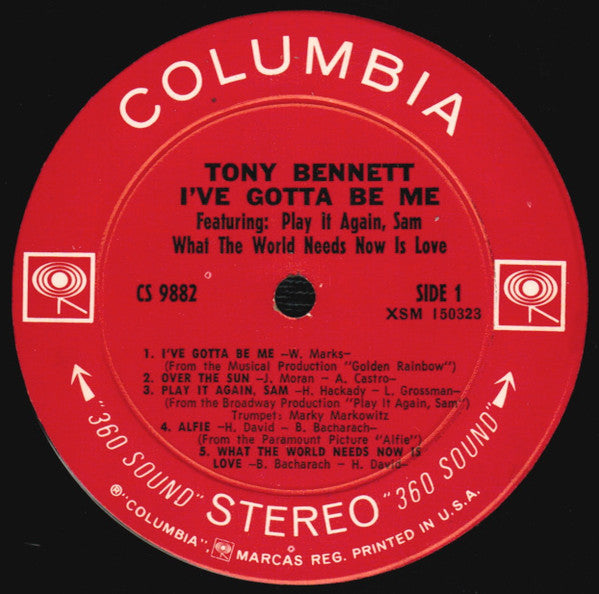 Tony Bennett - I've Gotta Be Me (LP) (G) - Endless Media