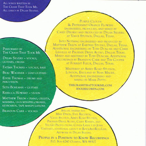 The Crash That Took Me : Presents Unreleased Songs From The Orchestrated Kaleidoscopes Sessions (7", Ltd, Num, Oli)