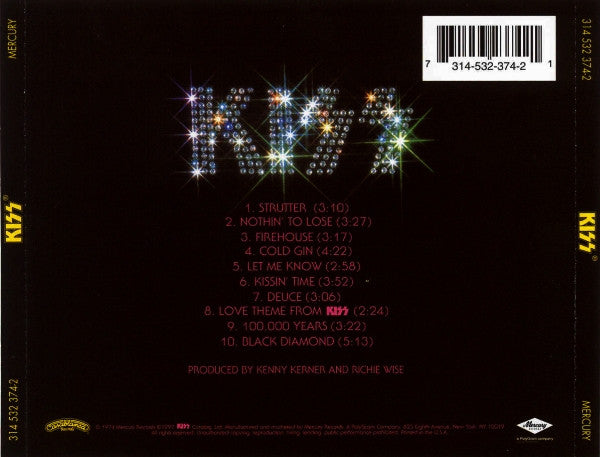 KISS : Kiss (CD, Album, RE, RM)