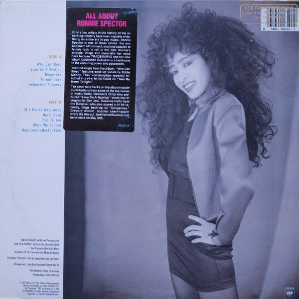 Ronnie Spector : Unfinished Business (LP, Album)