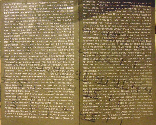 The Highwaymen : The Road Goes On Forever (Cass, Album, Club)