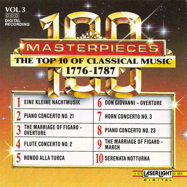 Various : 100 Masterpieces Vol. 3 (1776 - 1787) (CD, Comp)