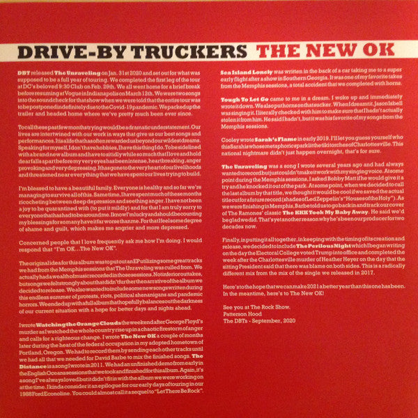 Drive-By Truckers : The New OK (LP, Album, Red)