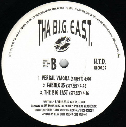 Tha Big East : Verbal Viagra  (12")