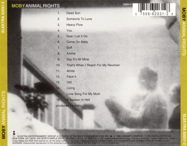 Moby : Animal Rights (CD, Album, Promo)