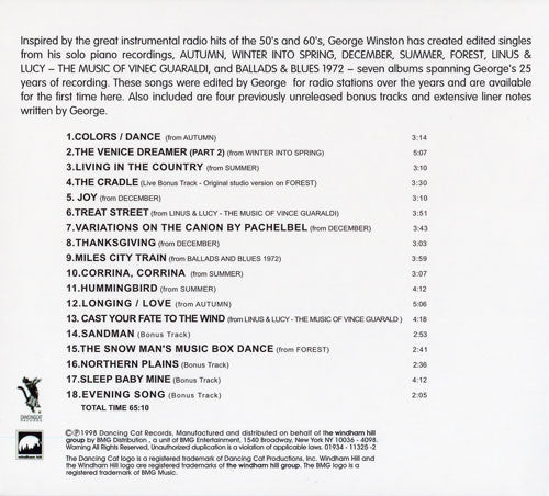 George Winston : All The Seasons Of George Winston - Piano Solos (Collectors Edition) (CD, Comp)